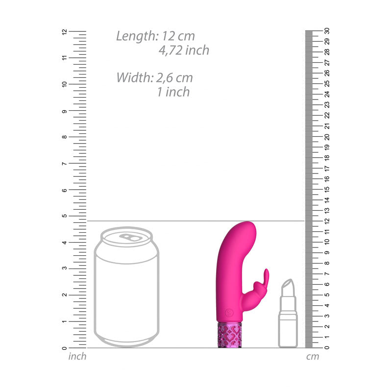 ROYAL GEMS Dazzling - Silicone Rechargeable Bullet - 12 cm USB Rechargeable Bullet