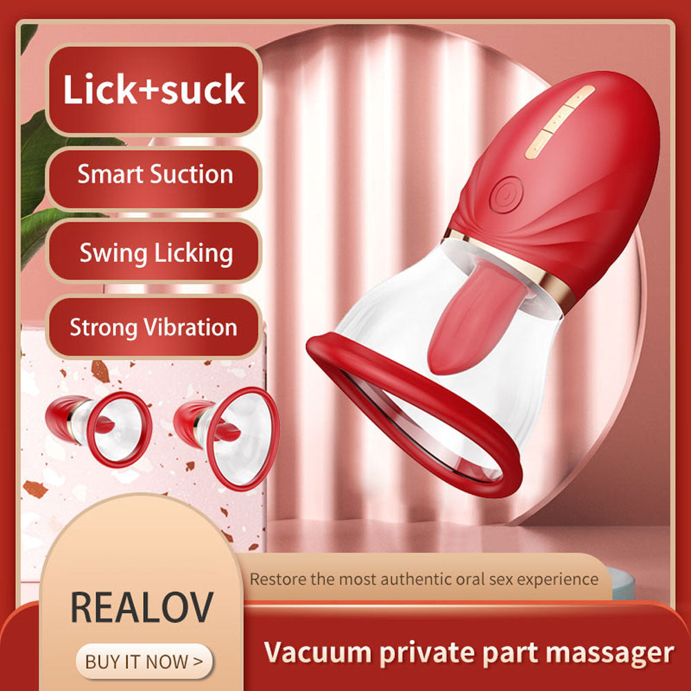 LuvPump Adoramor - USB Rechargeable Licking & Sucking Ladies Pump