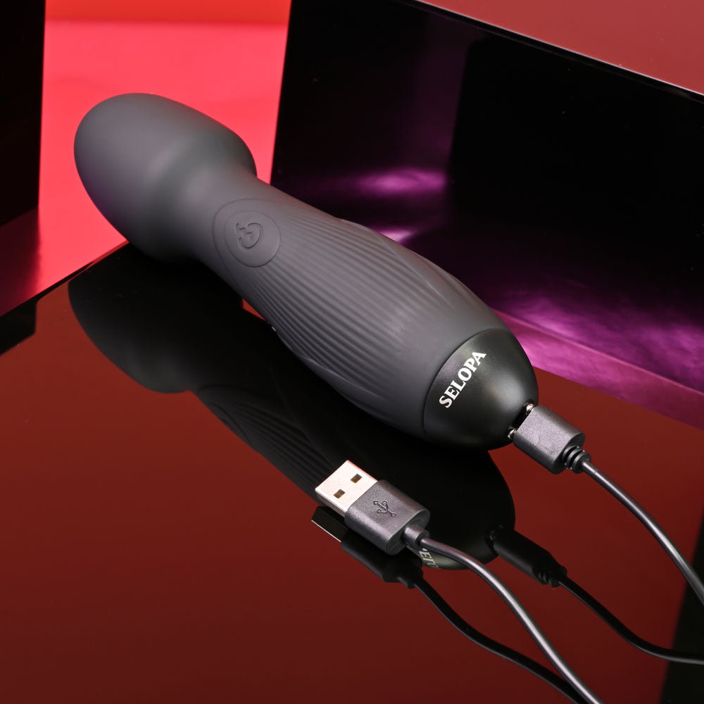 Selopa POWER TRIP - 18.8 cm USB Rechargeable Massage Wand