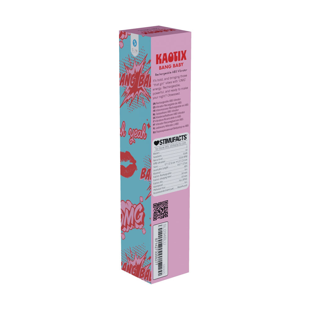 S-LINE Kaotix Bang Baby - 17.8 cm USB Rechargeable Vibrator
