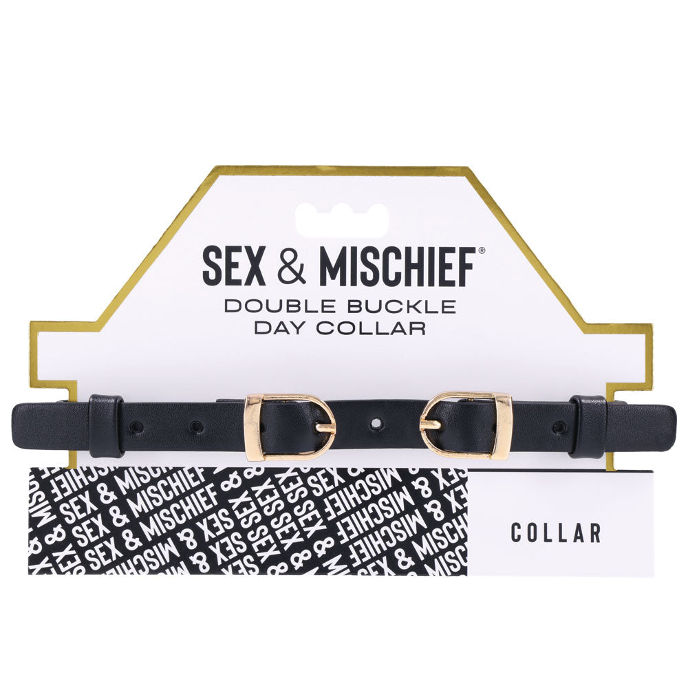 Sex & Mischief Double Buckle Day Collar - Collar