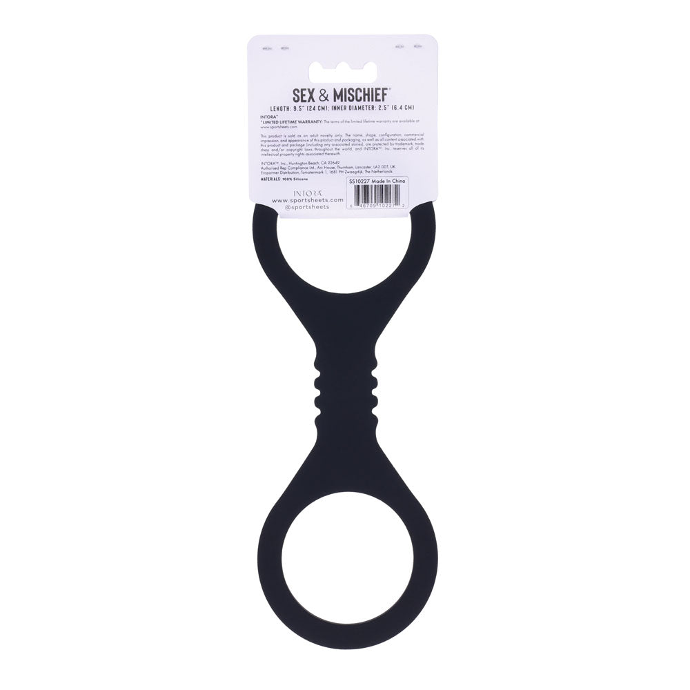 Sex & Mischief Shadow Small Silicone Cuffs - Small Restraints