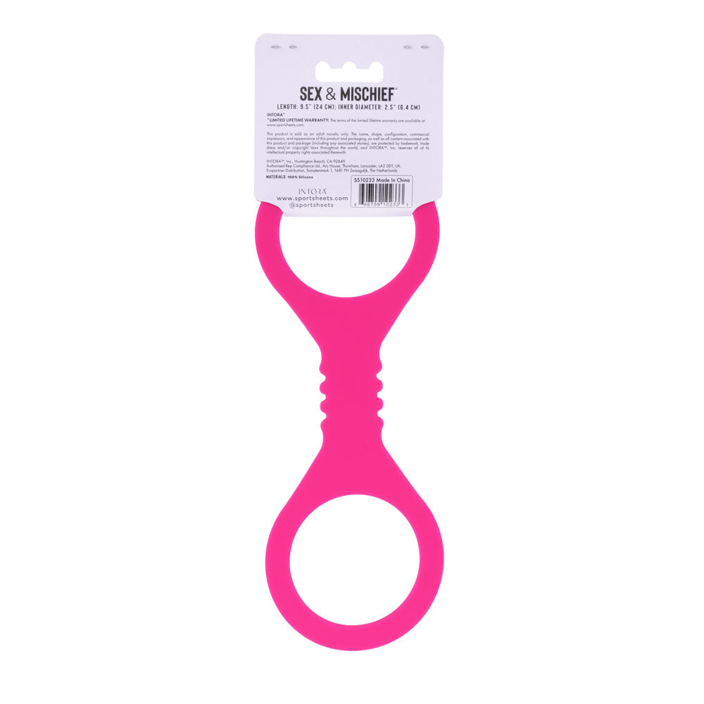 Sex & Mischief Small Hot Silicone Cuffs - Hot Small Restraints