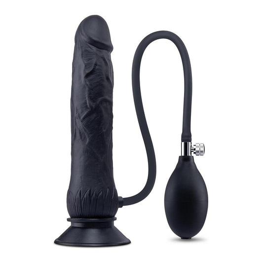 Size Up 7.5 Inch Inflatable Dildo with Balls - 20.3 cm Inflatable Dong