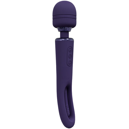 VIVE Kiku - - 25.2 cm USB Rechargeable Dual End Massage Wand with Flapping Tip