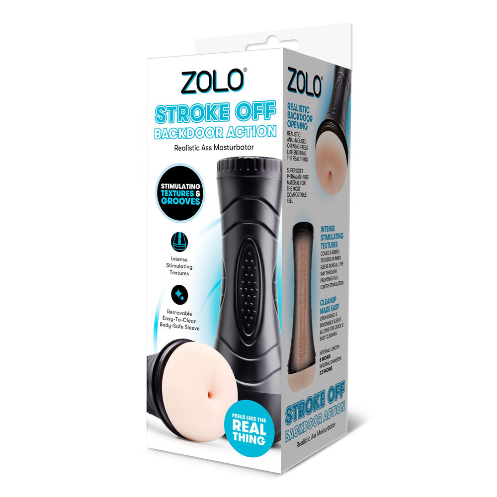 Zolo STROKE OFF Backdoor Action - Anal Stroker