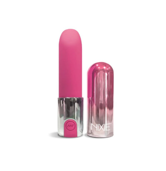 NIXIE Smooch Rechargeable Lipstick Vibrator, Pink Ombre****