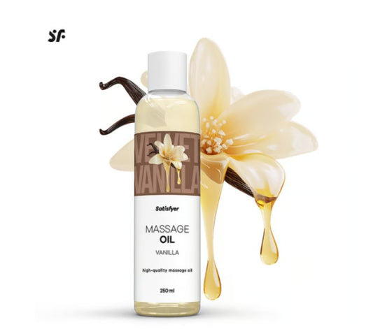 Satisfyer Massage Oil, 250ml Vanilla