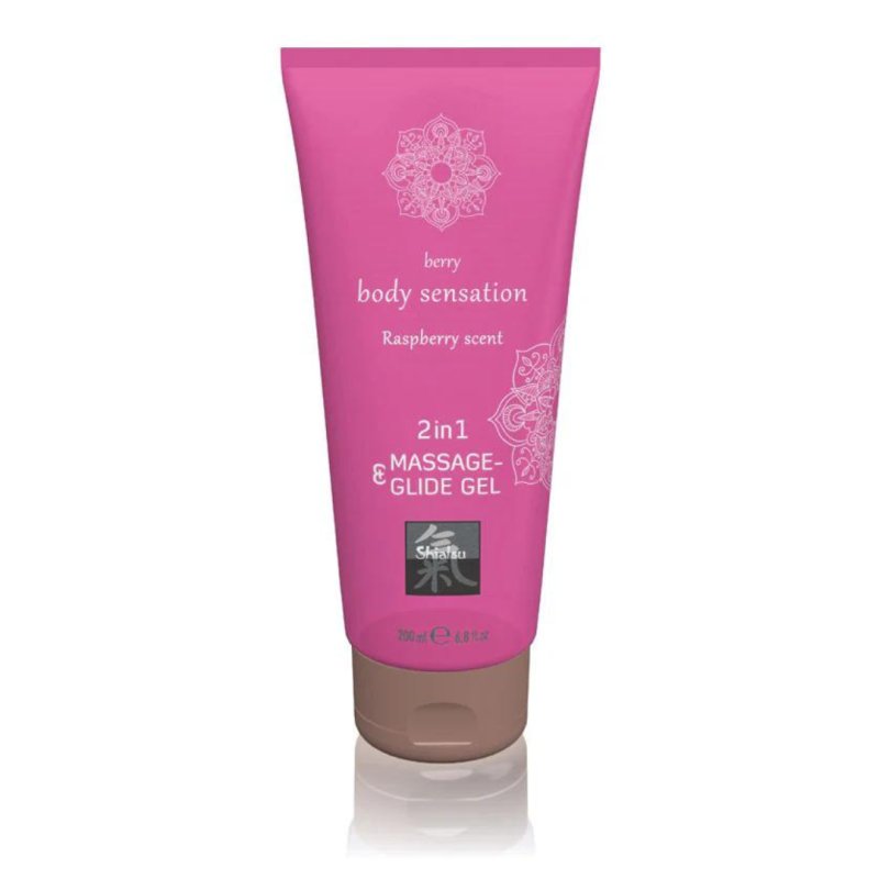 Shiatsu 2in1 Massage & Glide Gel Raspberry