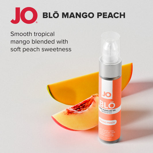 JO Blo Mango Peach - Mango Peach Flavoured Oral Pleasure Gel - 30 ml Bottle