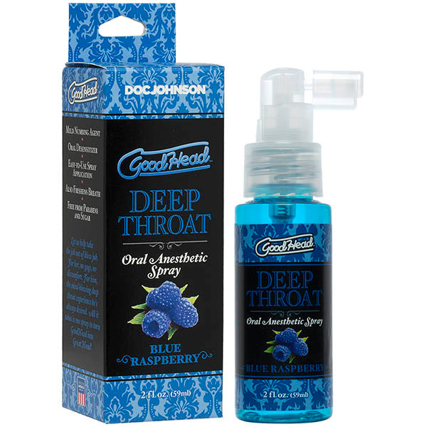 GoodHead Deep Throat Spray -  Raspberry -  Raspberry Flavoured Deep Throat Spray - 59 ml Bottle