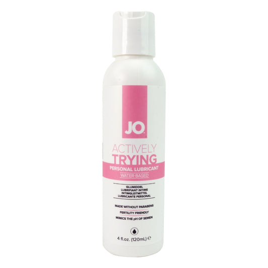 JO Actively Trying - 120ml - Water Based Fertility Friendly Lubricant - 120 ml Bottle