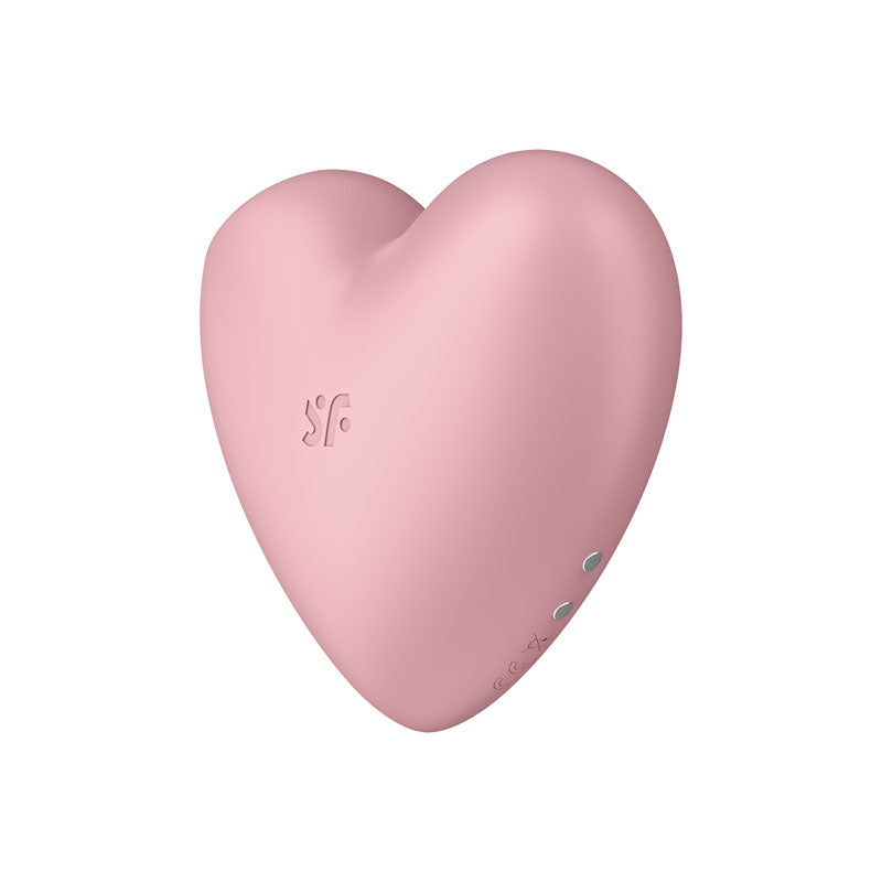 Satisfyer Cutie Heart - Light  - Light  USB Rechargeable Air Pulsation Stimulator with Vibration
