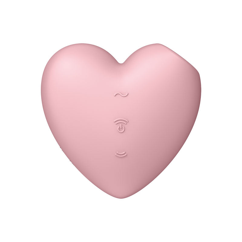 Satisfyer Cutie Heart - Light  - Light  USB Rechargeable Air Pulsation Stimulator with Vibration