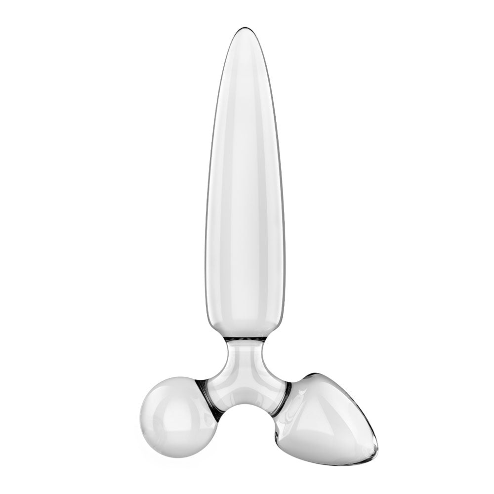 Satisfyer Triple Crystal 1 -  -  Glass 3-in-1 Butt Plug