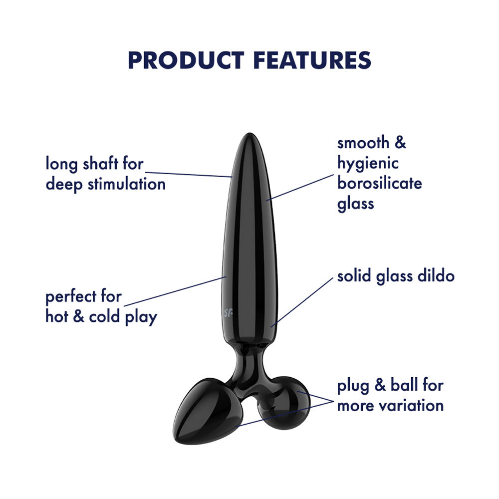 Satisfyer Triple Crystal 1 -  -  Glass 3-in-1 Butt Plug