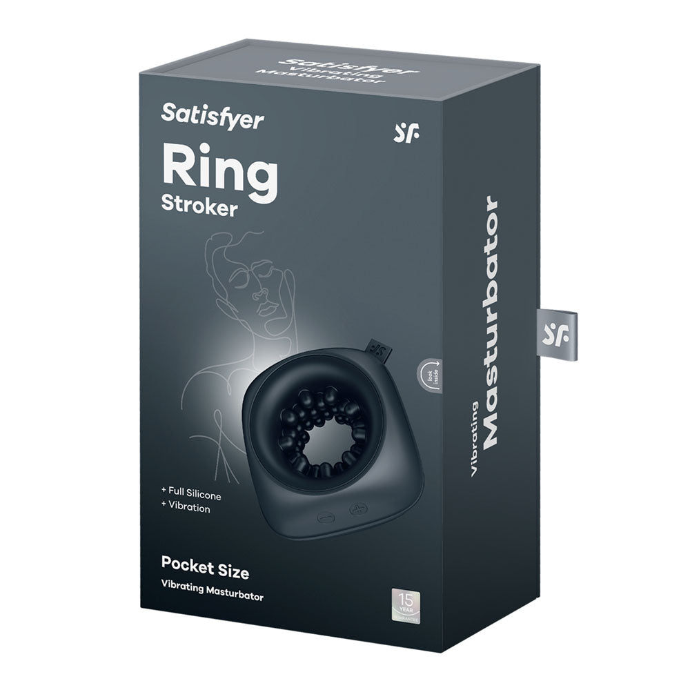 Satisfyer Ring Stroker -  USB Rechargeable Vibrating Masturbator