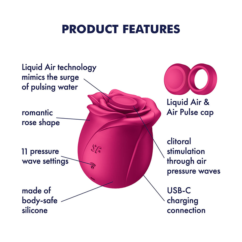Satisfyer Pro 2 Classic Blossom -  USB-C Rechargeable Air Pulse Rose Stimulator