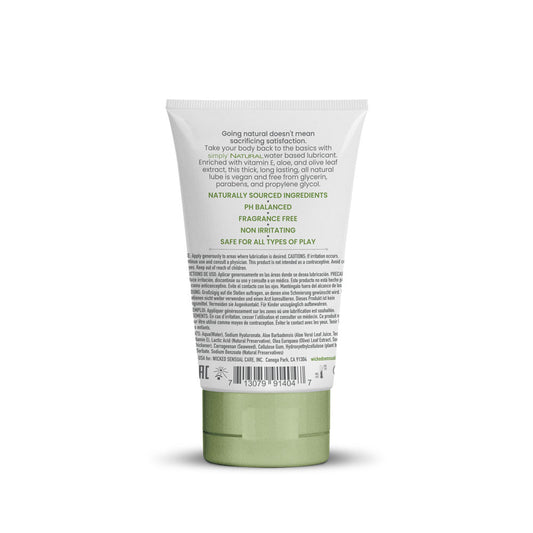 Wicked Simply Natural - Water Based Lubricant - 120 ml (4 oz) Bottle
