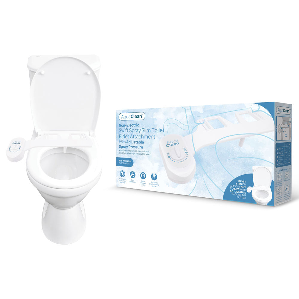 AquaClean Swift Spray Slim Toilet Bidet Attachment -  Non-Electric Bidet Attachment