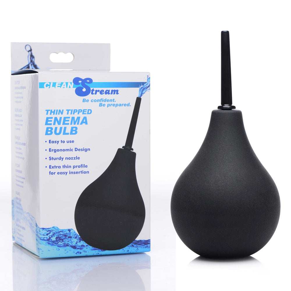 CleanStream Thin Tip Silicone Enema Bulb -  Unisex Douche