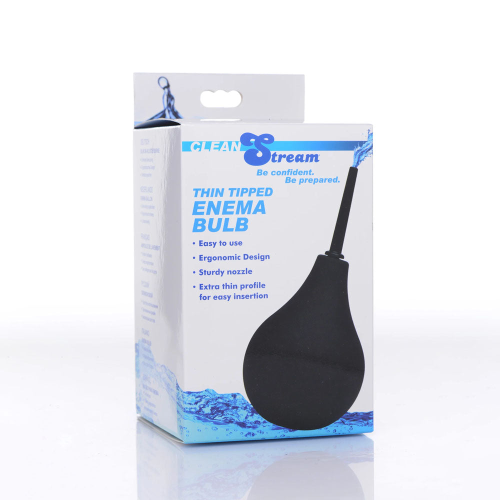 CleanStream Thin Tip Silicone Enema Bulb -  Unisex Douche
