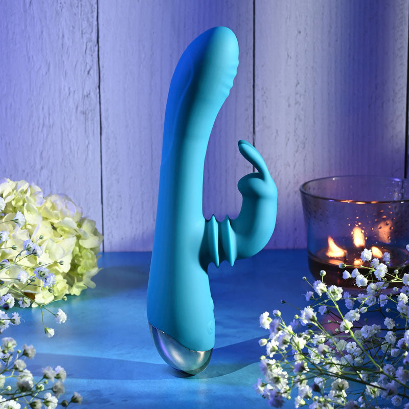 Adam & Eve SHIMMY & SHAKE VELVET RABBIT -  22.4 cm USB Rechargeable Rabbit Vibrator