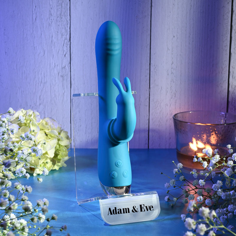 Adam & Eve SHIMMY & SHAKE VELVET RABBIT -  22.4 cm USB Rechargeable Rabbit Vibrator