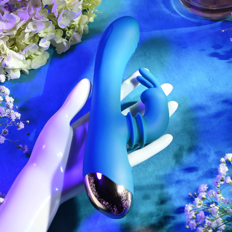 Adam & Eve SHIMMY & SHAKE VELVET RABBIT -  22.4 cm USB Rechargeable Rabbit Vibrator