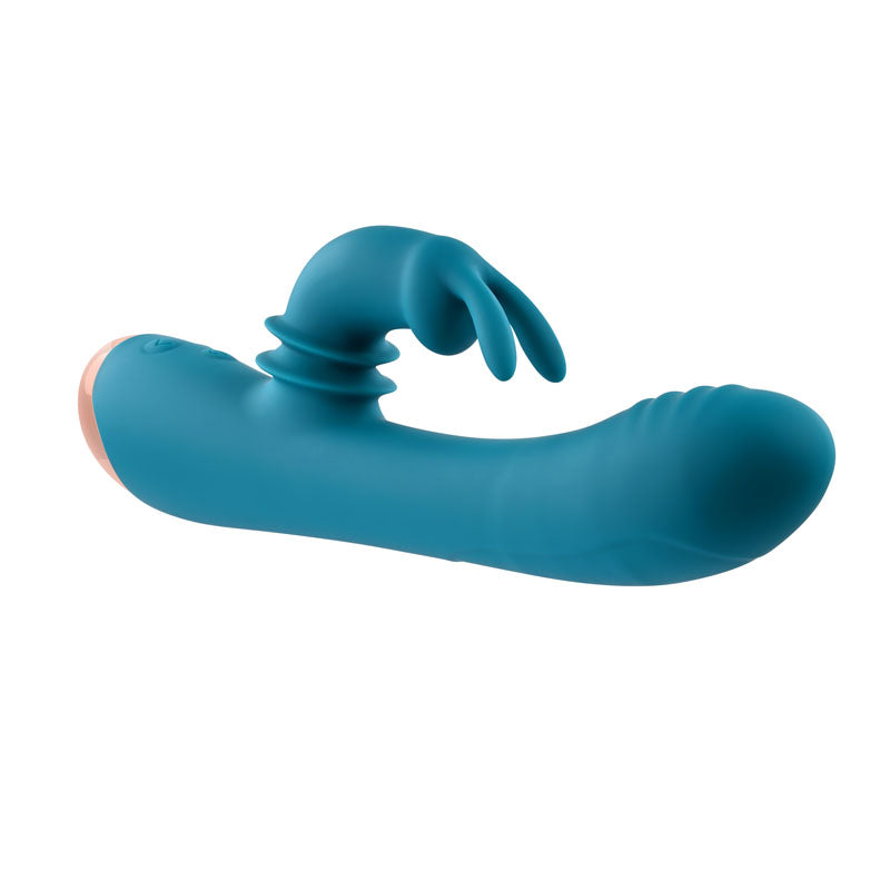 Adam & Eve SHIMMY & SHAKE VELVET RABBIT -  22.4 cm USB Rechargeable Rabbit Vibrator