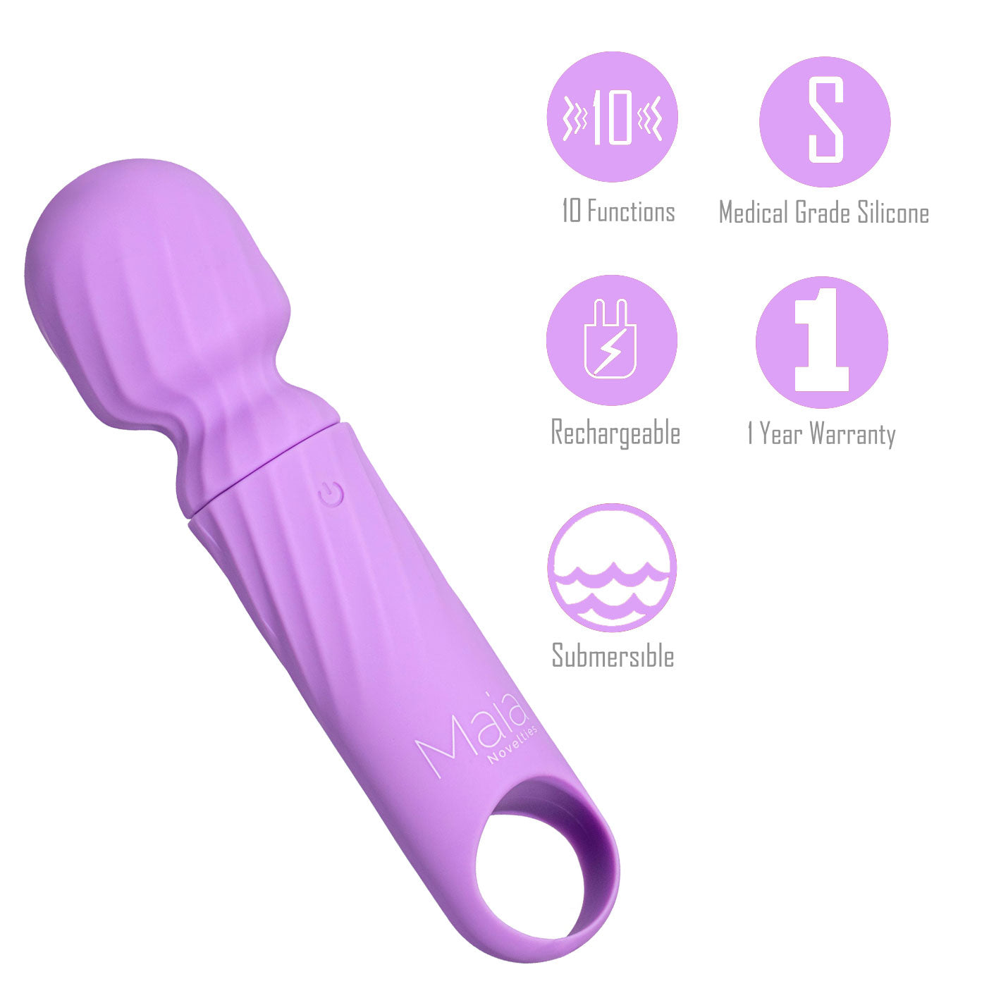 Maia DOLLY -  -  12.7 cm USB Rechargeable Massage Wand