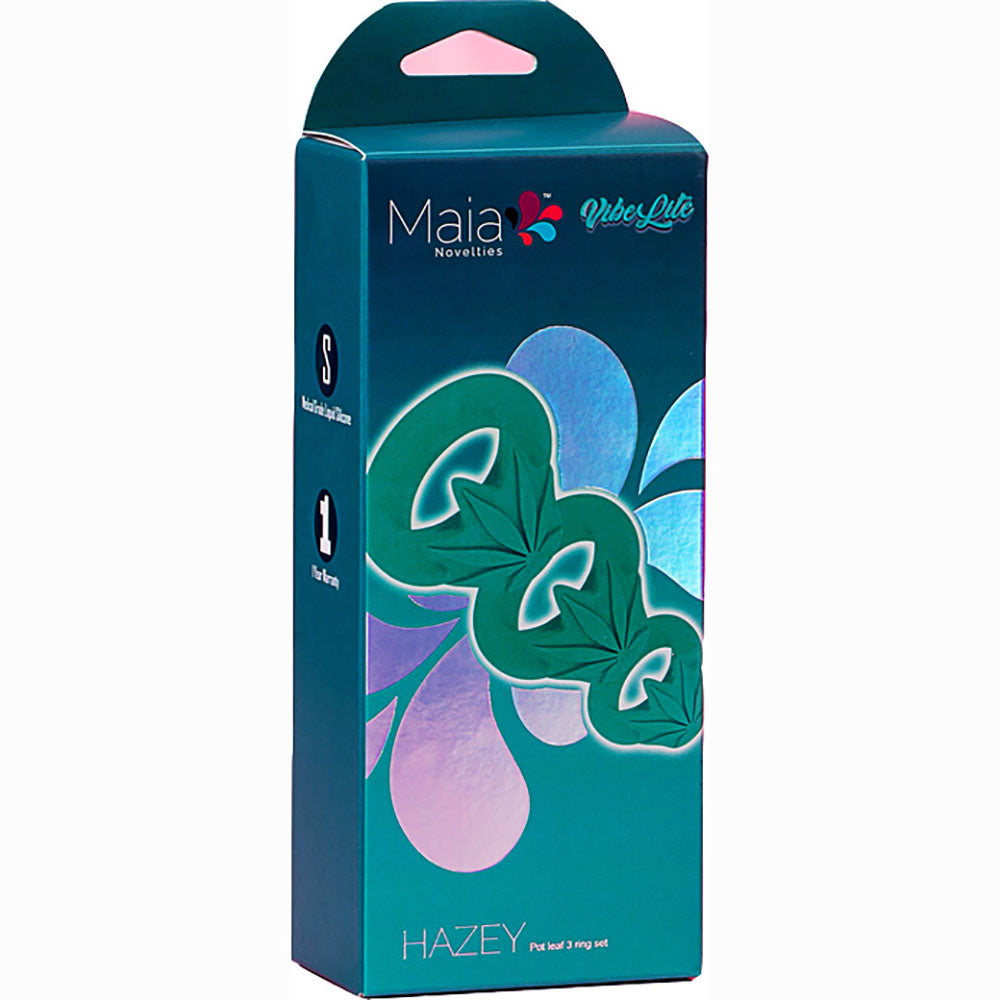 Maia HAZEY -  Pot Leaf Cock Rings - Set of 3