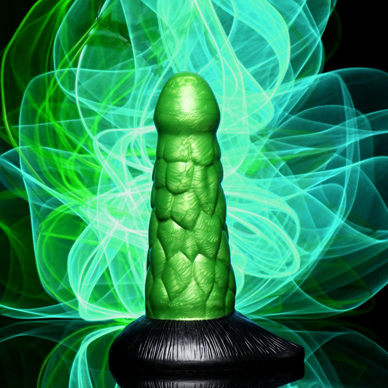 Creature Cocks Radioactive Reptile Thick Scaly Silicone Dildo -  19 cm Dildo