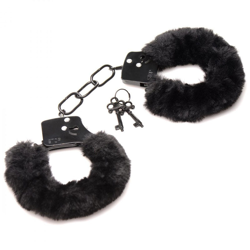 Master Series Cuffed in Fur -  Fluffy Handcuffs