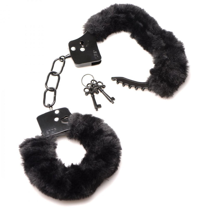 Master Series Cuffed in Fur -  Fluffy Handcuffs
