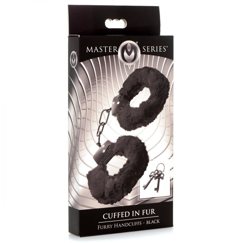 Master Series Cuffed in Fur -  Fluffy Handcuffs