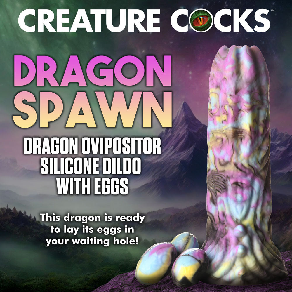 Creature Cocks Dragon Spawn - Multi- 18.5 cm Ovipositor Fantasy Dildo