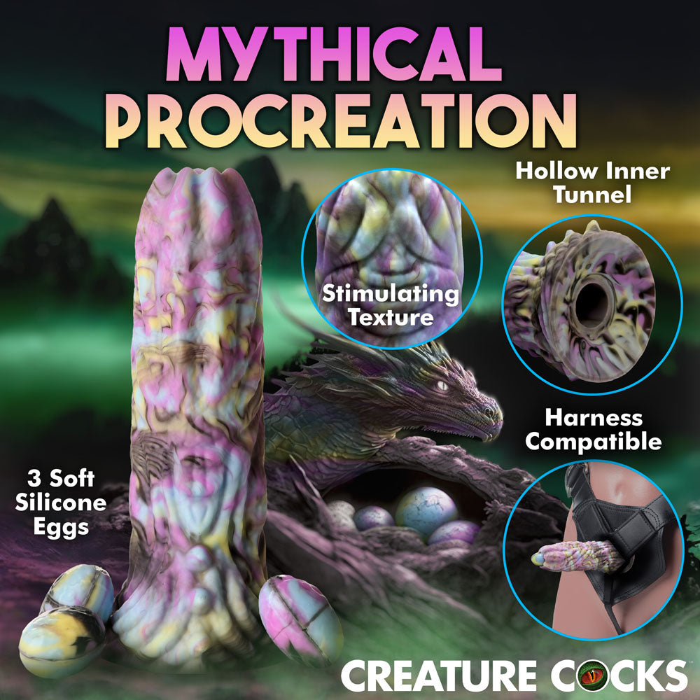 Creature Cocks Dragon Spawn - Multi- 18.5 cm Ovipositor Fantasy Dildo