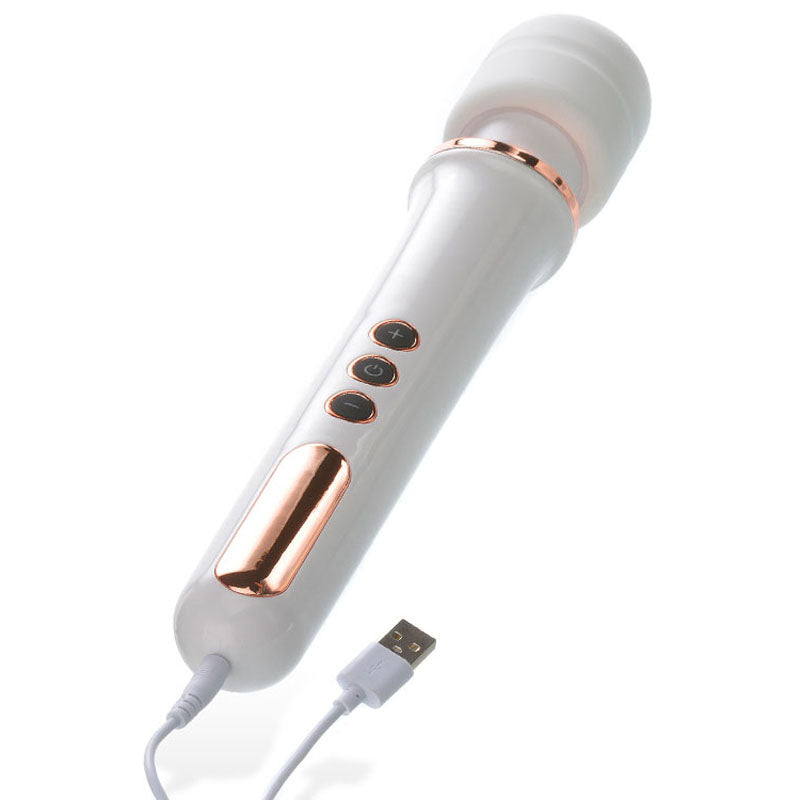 Adam & Eve Rechargeable Magic Massager - Rose Gold/ 33 cm USB Rechargeable Massager Wand