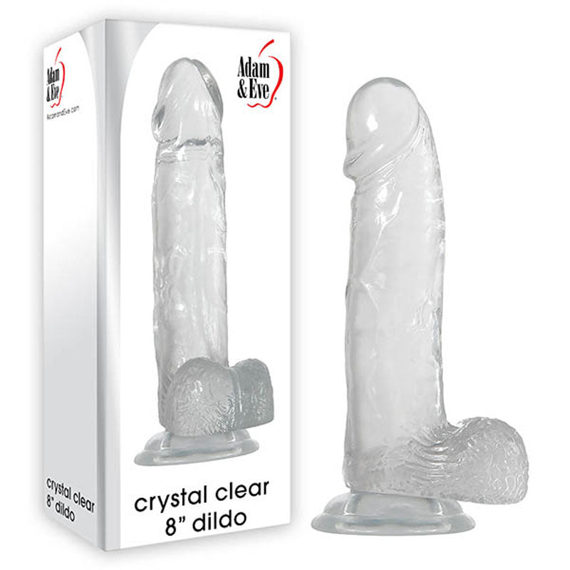 Adam & Eve Crystal  8'' Dildo -  20.3 cm (8'') Dong
