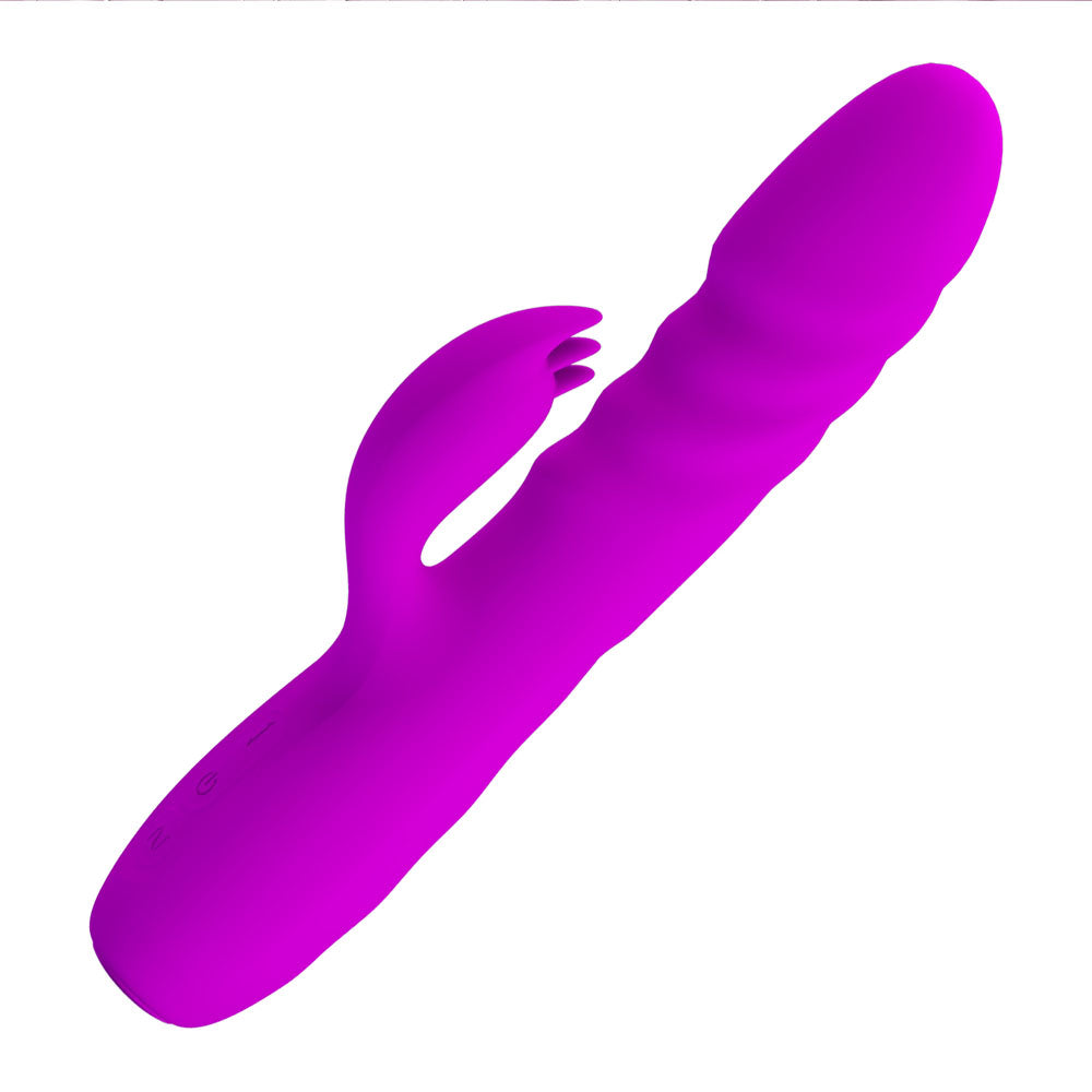 Party Up BOB Thrusting Vibe -  -  25 cm USB Rechargeable Thrusting Rabbit Vibrator