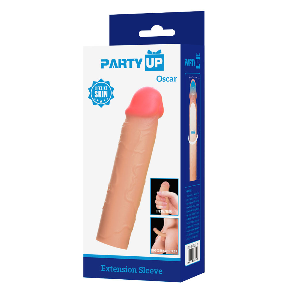 Party Up OSCAR 1 Inch Extender Sleeve -  1 Inch Penis Extender Sleeve