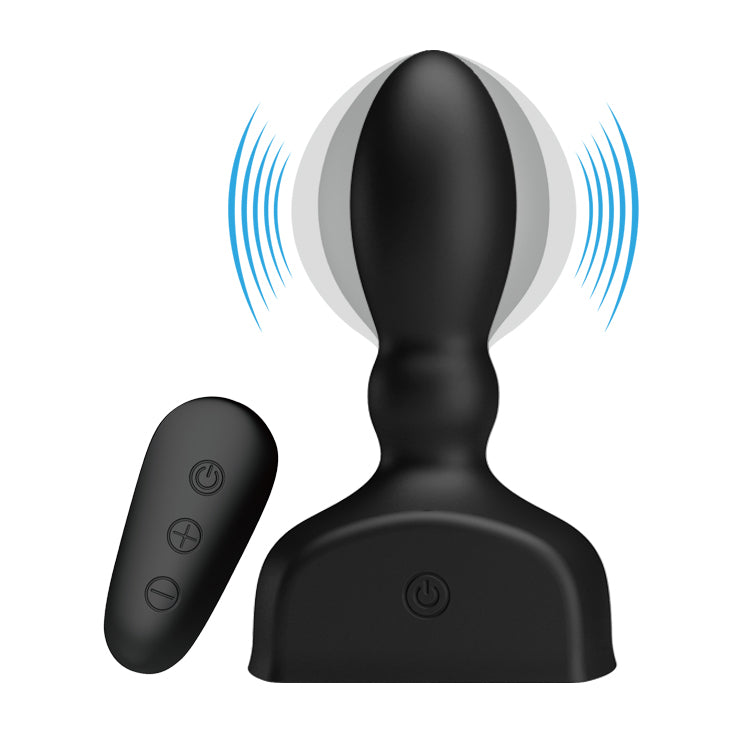 MR PLAY Inflatable Anal Plug -  USB Rechargeable Inflatable Anal Plug with Wireless Remote