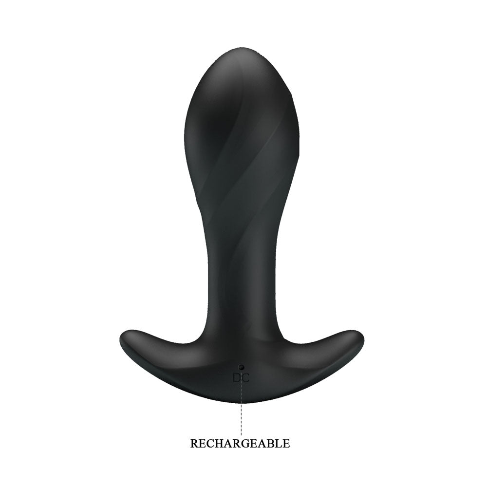Party Up KEITH Vibrating Plug -  10.5 cm USB Rechargeable Vibrating Butt Plug