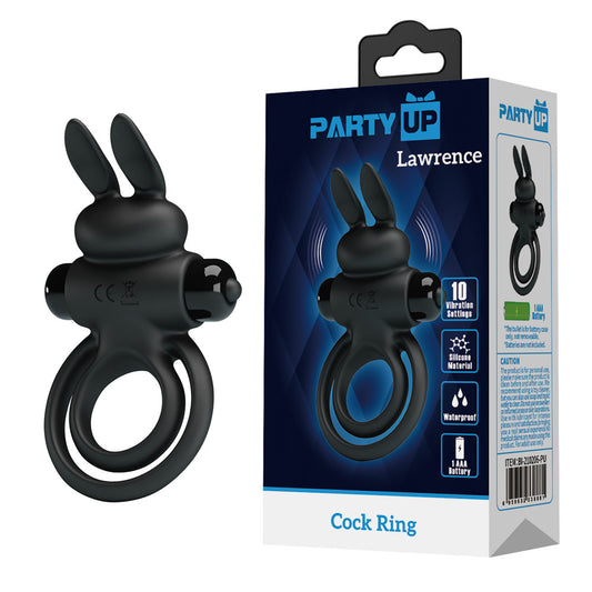 Party Up LAWRENCE Vibrating Cock Ring -  Vibrating Cock & Balls Ring