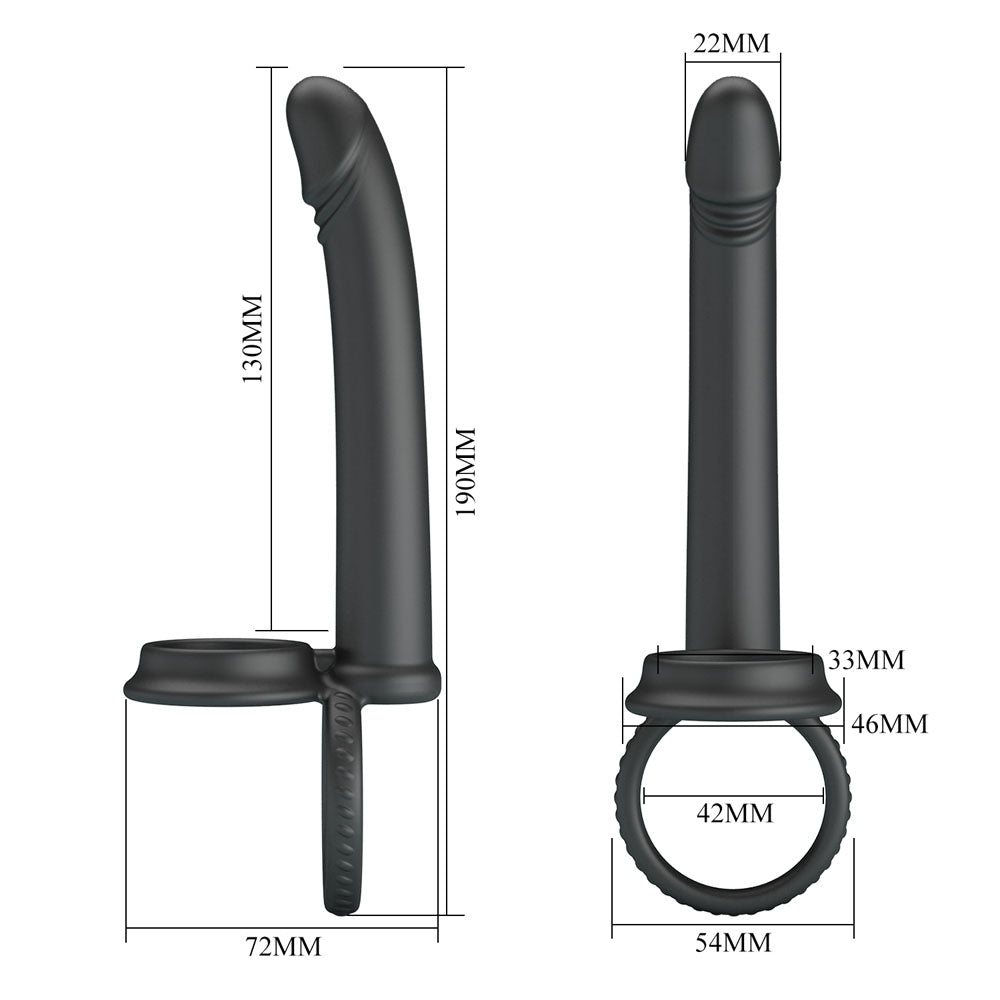 Party Up MARTIN Double Penetrator -  Cock & Ball Rings with Double Penetrator