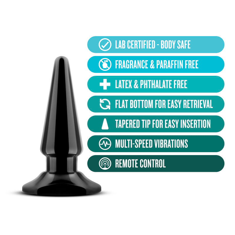 Anal Adventures Basic Vibrating Anal Pleaser -  10.1 cm Vibrating Butt Plug