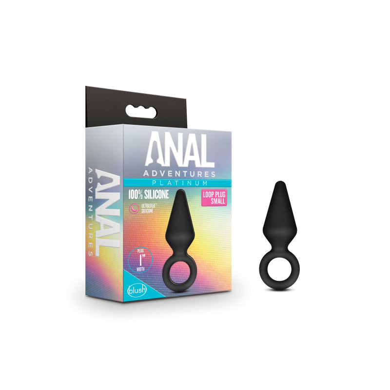 Anal Adventures Platinum Loop Plug - Small -  7.6 cm Butt Plug