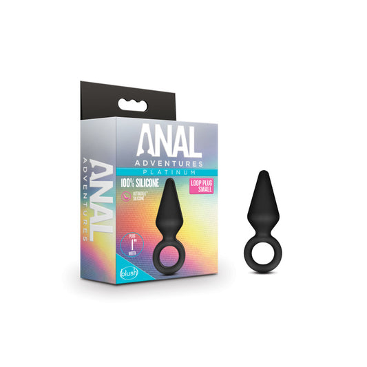 Anal Adventures Platinum Loop Plug - Small -  7.6 cm Butt Plug