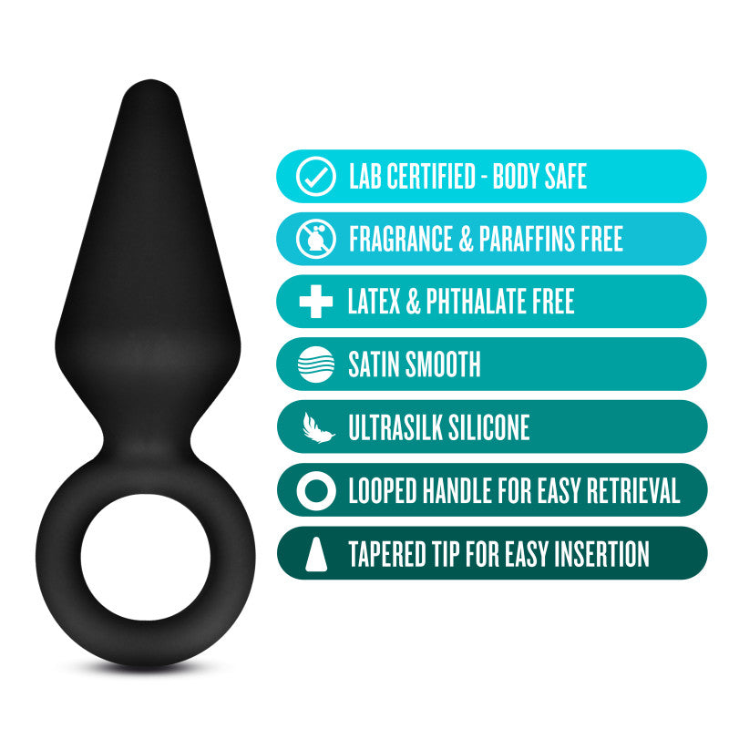 Anal Adventures Platinum Loop Plug - Small -  7.6 cm Butt Plug
